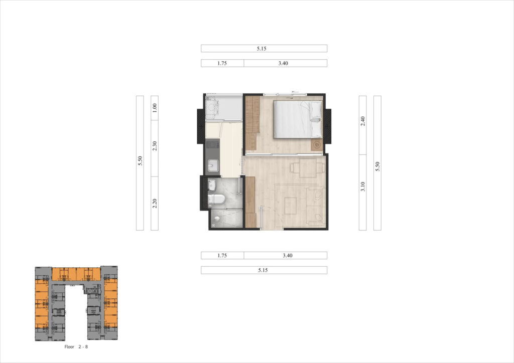 Ram40-Room-Type-1Bedroom-27SQM-Outer-Floor2-8-RB